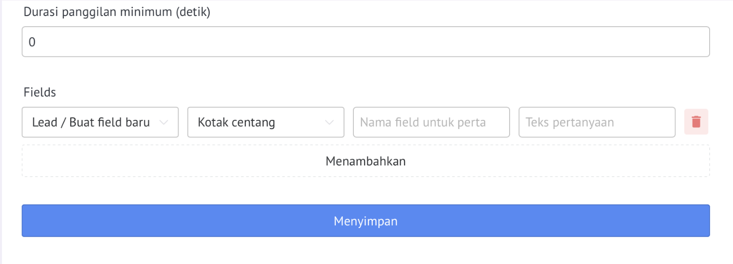 Memilih Opsi Transkripsi