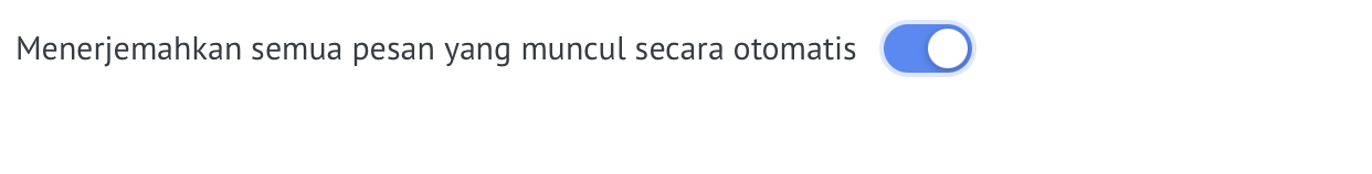 Terjemahan pesan otomatis